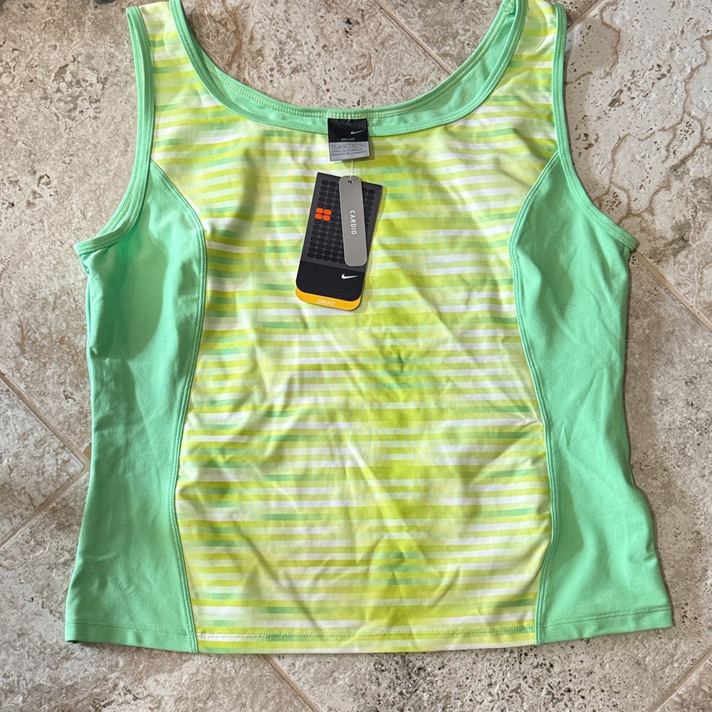 Nike Women's Lime and Mint Tank Top